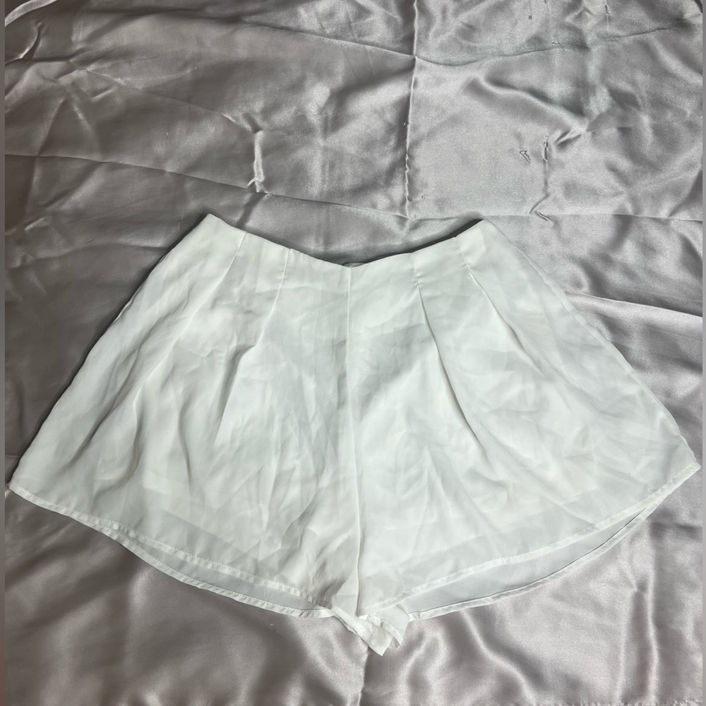 White Sheer Shorts